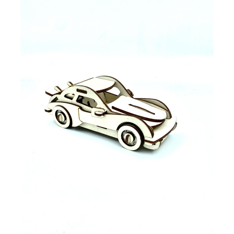 Lesena sestavljanka Porsche 911 za otroke