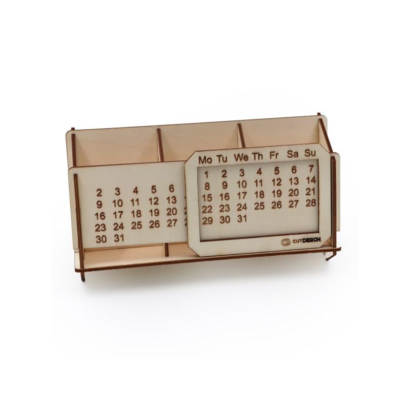 Stoletni koledar, prostor za svinčnike...