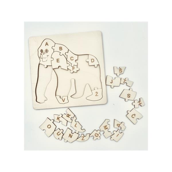 zabavno sestavljanje opice in učenje abecede