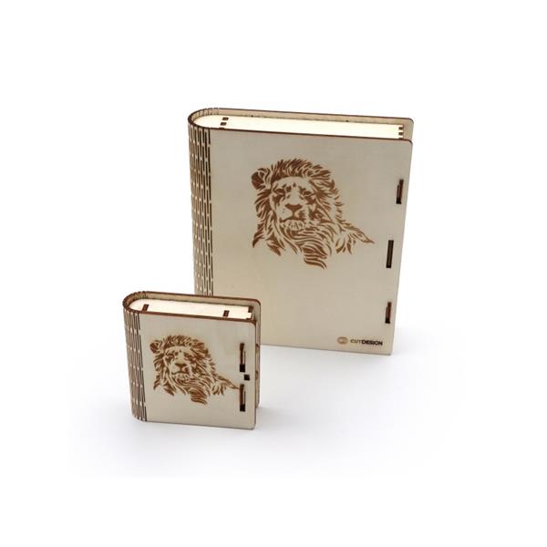 dekorativna lesena škatla - knjiga